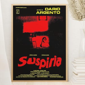 Suspiria 1977 - Suspiria Poster - Classic Movie Poster - Digital Download - Home Decor - Wall Decor - Gift
