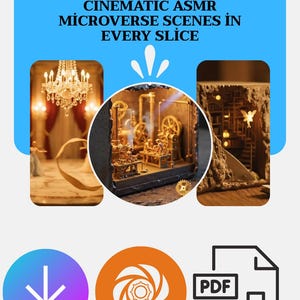 Cinematic ASMR Video  Prompt Pack | Veo 3 Miniature World Cuts | Viral AI Reels  Shorts | TikTok Visual Triggers | PDF Videos