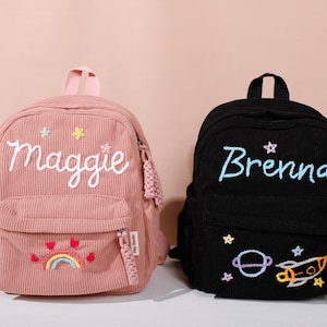 Personalized Name Backpack: Custom Kids School Bag for Boys & Girls - Preschool Gift Idea