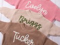 Personalized Baby Sweater Gift Embroidered with Child's Name, Custom Newborn or Toddler Jumper Outfit