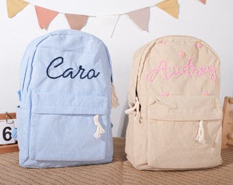 Custom Kids Backpack | Durable Corduroy | Personalized for Daily Use