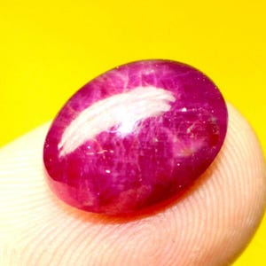 11.70 Ctr African Ruby Gemstone • Natural Oval Cabochon • Polished Manak • DIY Jewelry Making Stone