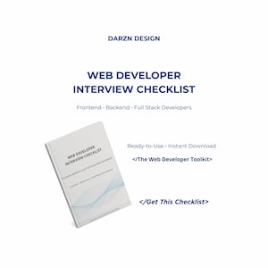Lista de verificación para entrevistas de desarrollador web | Guía de preparación para entrevistas de desarrollador | Preparación para entrevistas de trabajo de tecnología front-end y back-end
