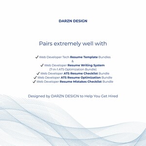 Job appllication systems, ATS resume templates, and career tools designed by DARZN Design