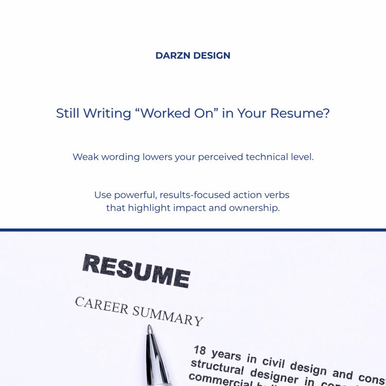 improve developer resume action verbs list ATS optimized resume words