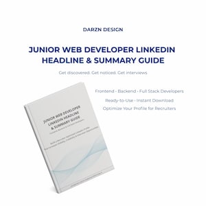 Gids voor LinkedIn-headlines en -samenvattingen voor junior webontwikkelaars | LinkedIn-optimalisatie voor beginnende ontwikkelaars | Frontend, backend en full-stack tech