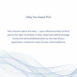 Step-by-step user guide for the reference page template