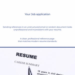 Reference page template US Letter format for web developers