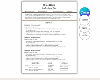 Minimalist US Resume Template | ATS Friendly Resume | Clean Professional Resume | Modern Resume Template