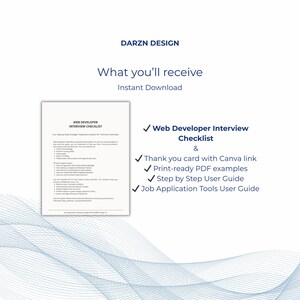 Developer interview preparation checklist digital download