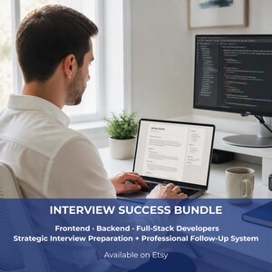 Technical Interview Prep Checklist for Web Developers | Bundle
