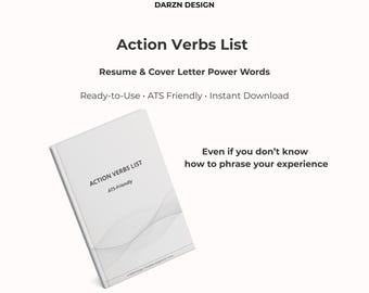 ATS Friendly Action Verbs List | Resume Action Verbs for Any Job | Professional Resume Keywords