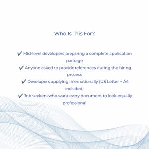Professional reference list template matching modern resume standards