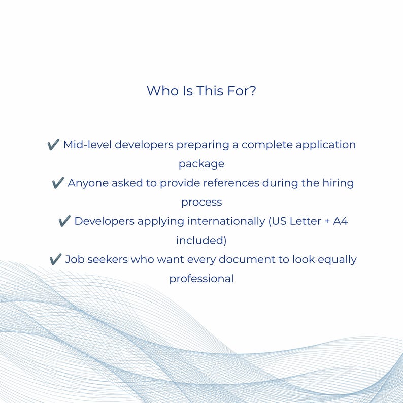 Professional reference list template matching modern resume standards