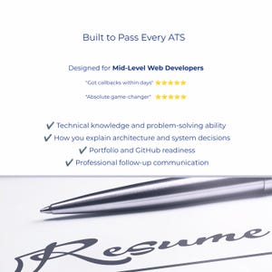 Interview checklist covering research, technical prep, and project deep dive sections