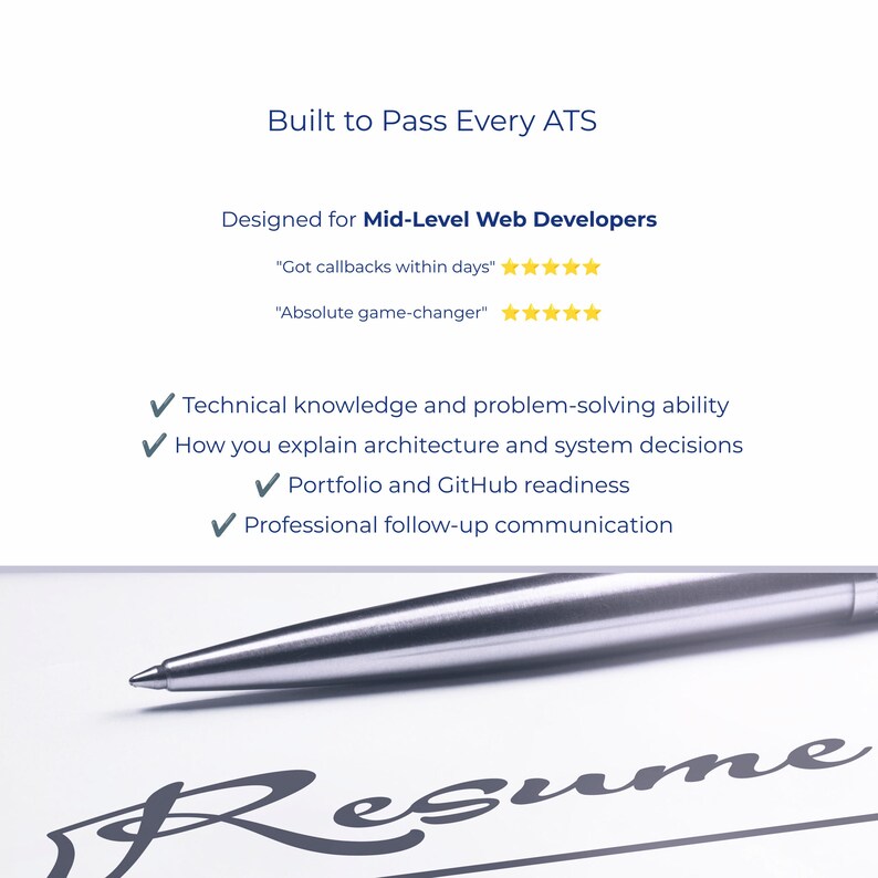 Interview checklist covering research, technical prep, and project deep dive sections