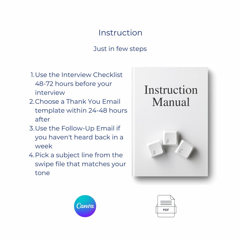 Step-by-step user guide for the interview success bundle