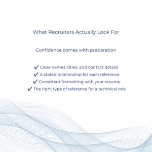 Reference page template digital download preview