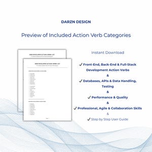 front end developer resume action verbs list modern tech resume guide