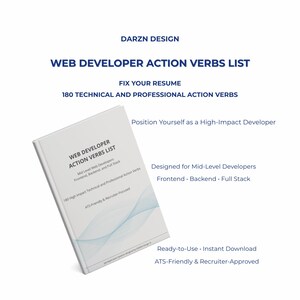 web developer action verbs list resume keywords tech resume verbs list