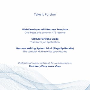 Web developer interview success bundle cover page preview