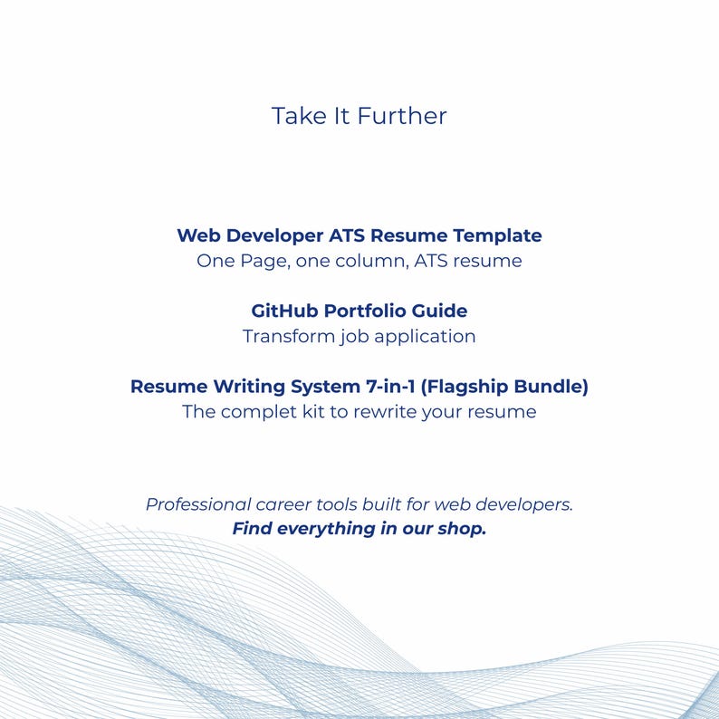 Web developer interview success bundle cover page preview