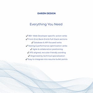 software engineer resume verbs strong bullet points web developer CV help