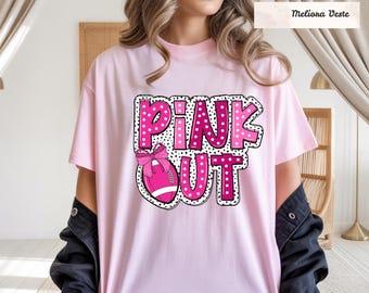Pink Out Football Shirt, Breast Cancer Awareness Tee