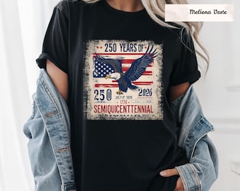 America 250th Anniversary Shirt, USA Eagle Patriotic Tee