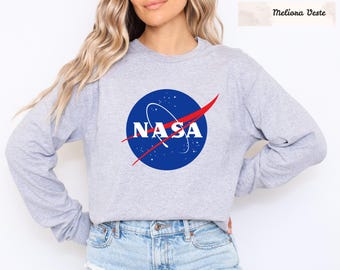 NASA Meatball Logo Sweatshirt, Space Lover Gift Hoodie