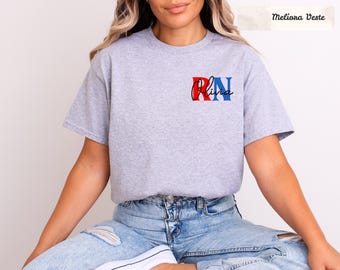 Custom Registered Nurse Shirt, Personalized RN Name Tee