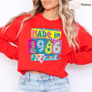 Made in 1986 Limited Edition Sweatshirt, 1986 Birthday Sweatshirt, 39th Birthday Hoodie, Birthday Party Sweat, Happy Birthday 1986 Crewneck