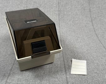 ALLSOP Floppy Disk Storage Box Case Holder With Dividers And Extra Labels