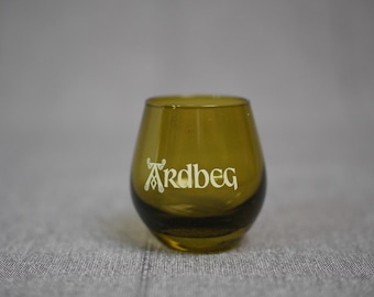 Ardbeg Whisky Whiskey Glass Green Tiny Glass Isle of Islay Scotland Small