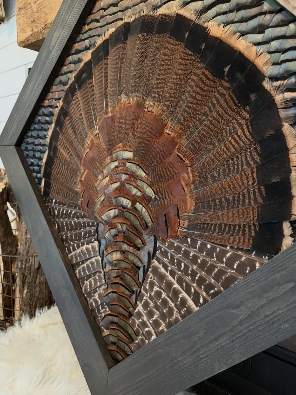 Custom Turkey Feather Art | Personalized Hunting Keepsake | Wild Turkey ...