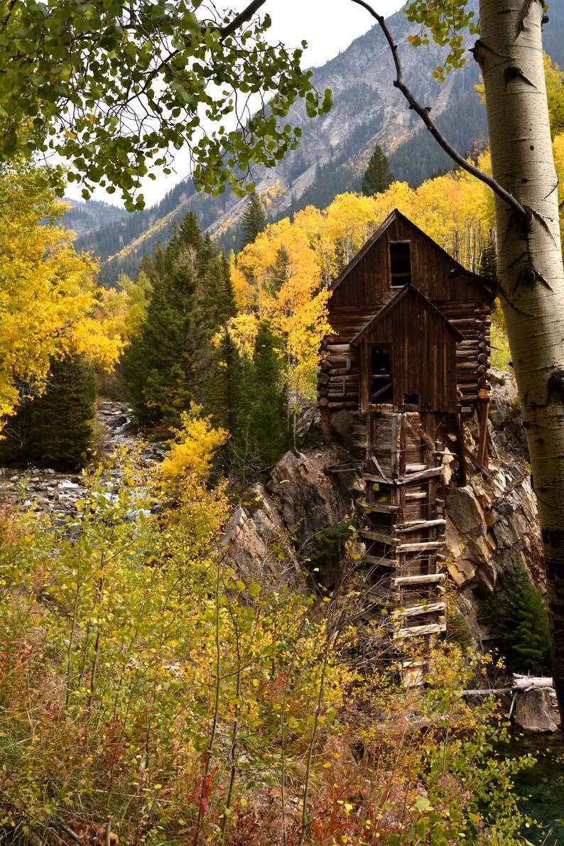 Crystal Mill, Marble Colorado, Fall Colors, Historic Mill - Etsy