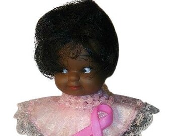 Breast Cancer African American Black Doll