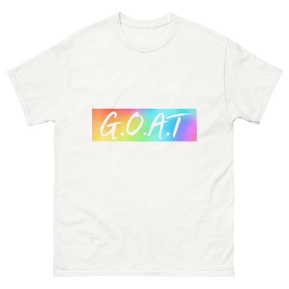 G.O.A.T White Tee (Logo 2025)