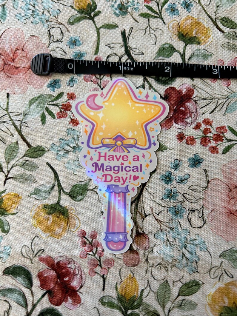 Wond Sticker Magic Wand Sticker | Laminated Sticker | Whimsical | Laptop/ Journal ...
