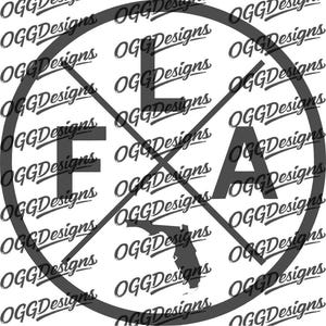 Florida Monogram SVG File: State Outline Cut File (Digital Download for Cricut & Silhouette