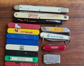 Lot of 15 Advertising Pocket Knives