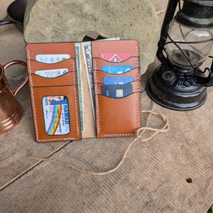 Leather Tall Wallet