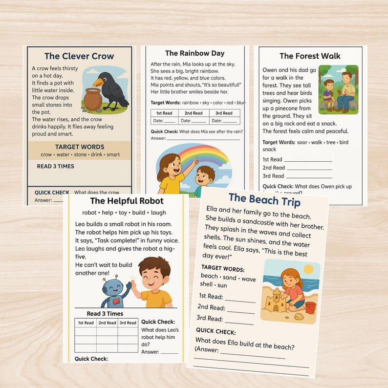 Reading Comprehension Worksheets, Stories With Questions, Reading ...