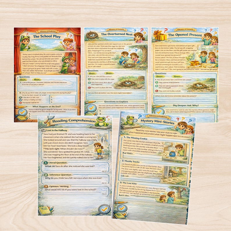 Reading Comprehension Worksheets, Stories With Questions, Reading ...