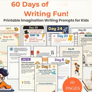 Writing Prompts for Kids , Writing for Kids; Writing Prompts for Kids , Writing Exercise; Journal Prompts , Writing Drills