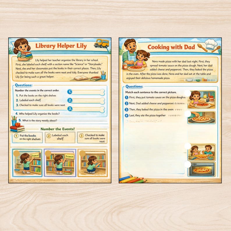 Reading Comprehension Worksheets, Stories With Questions, Reading ...