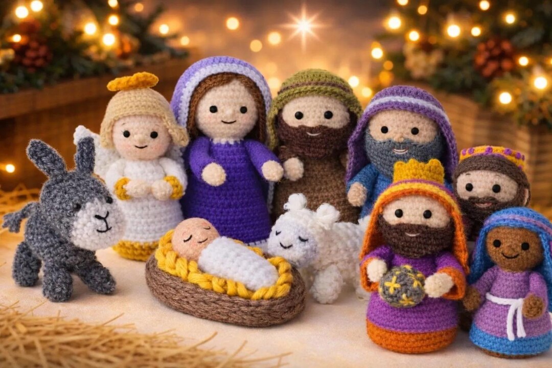 Crochet Nativity Pattern PDF | Amigurumi Christmas Figures Set (instant ...