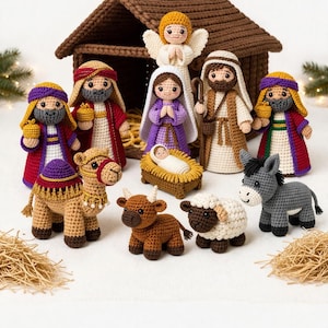 Weihnachtskrippe Häkelanleitungs-Bundle: Amigurumi Weihnachtsset (PDF Download)