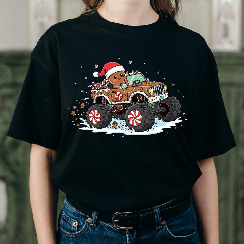 Monster Truck Gingerbread | Fun Holiday PNG | Editable Christmas ...