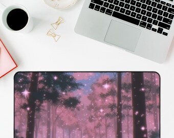 Tapete de escritorio Bosque Rosa – Decoración de oficina para amantes de la naturaleza